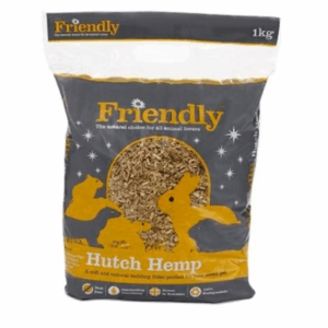 Friendly Small Hutch Hemp is a biodegradable, highly absorbent and economical, the Friendship Estates Hutch Hemp Animal Bedding is the smart choice when selecting suitable bedding for cages, hutches or kennels.