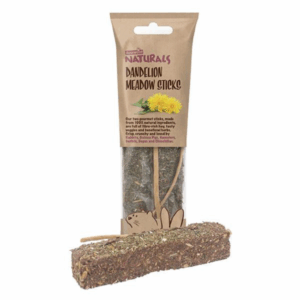 Dandelion Meadow Sticks, 140g. 2-pack sticks. Printed foil packaging which means they can be merchandised by hanging.
