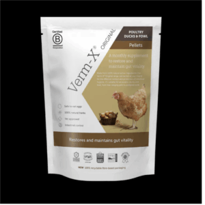 A monthly supplement to restore and maintain gut vitality.

Made from 100% natural active ingredients, the Verm-X® Original range can be fed all year round. For daily control and protection of intestinal hygiene. You can continue to eat the eggs whilst using it because there are no chemicals in this product.