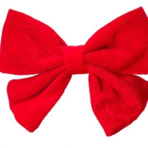 House Of Paws Oversized Red Velvet Bow Tie For Dog