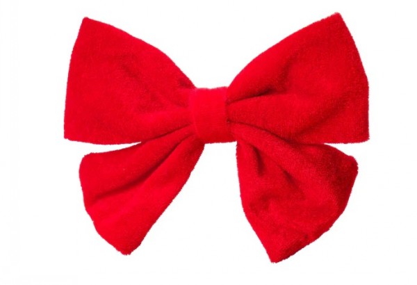 House Of Paws Oversized Red Velvet Bow Tie For Dog