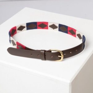 Rydale Polo Belt Askwith Navy/ White/ Bonbon