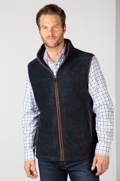 Rydale Men's Premium Fleece Waistcoat Huggate Ink