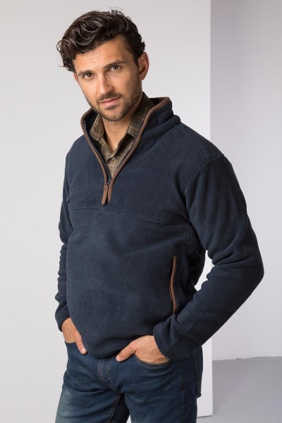 Rydale Men's Overhead Fleece Huggate- Ink