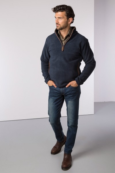 Rydale Men's Overhead Fleece Huggate- Ink - Image 4