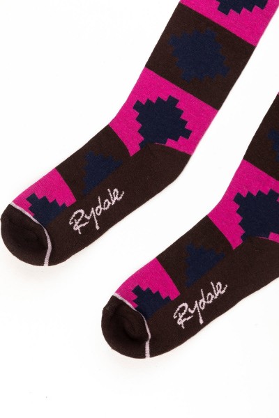 Rydale Ladies Polo Knee Length Socks Dark Brown - Image 4