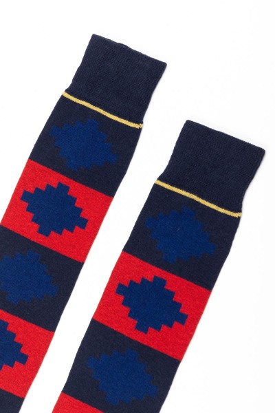 Rydale Ladies Polo Knee Length Socks Navy - Image 3