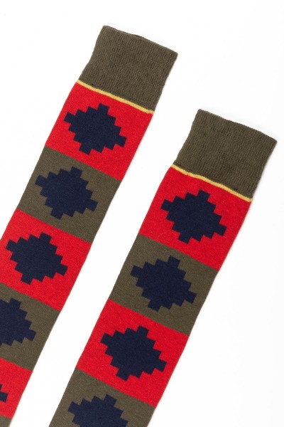 Rydale Ladies Polo Knee Length Socks Olive - Image 3