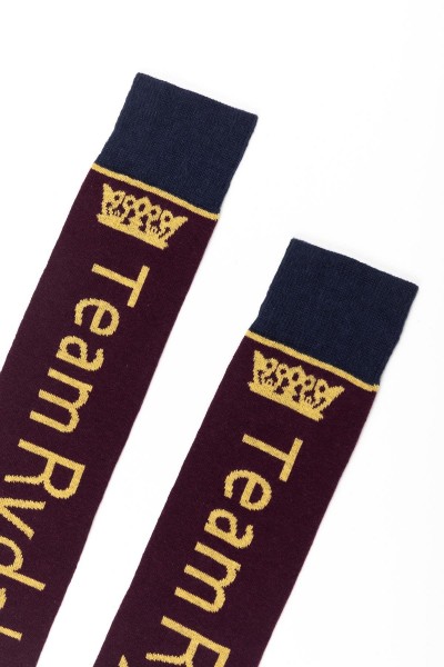 Ladies Team Rydale Knee Length Socks Berry - Image 3