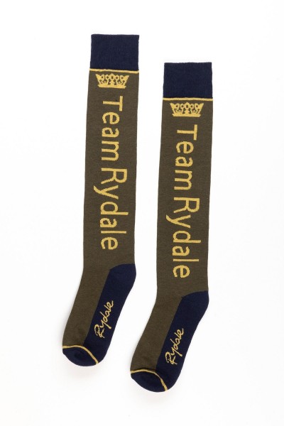 Ladies Team Rydale Knee Length Socks Olive