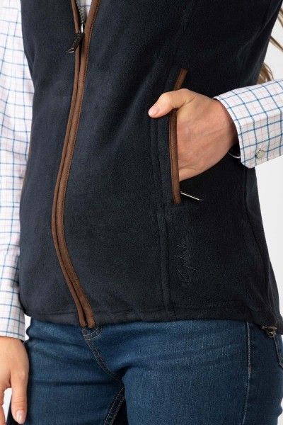 Rydale Ladies Premium Fleece Waistcoat Huggate Ink - Image 8