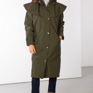 Rydale Ladies Full Length Coat Bramham- Dark Olive