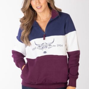 Rydale Ladies Sweatshirt Byland Cow Berry