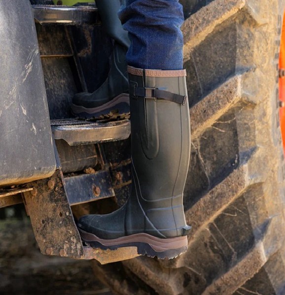 Cotswold Compass Wellington Boots Green