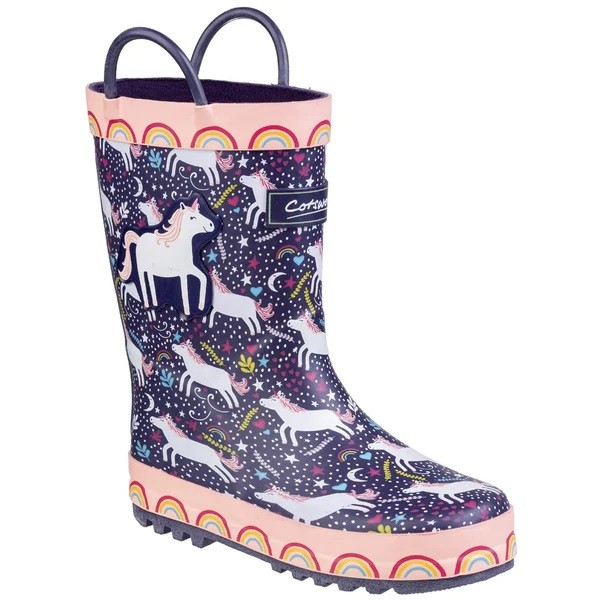 Cotswold Sprinkle Unicorn Junior Wellingtons