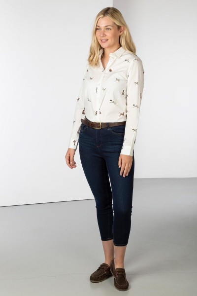 Rydale Ladies Printed Shirt Wistow II Country Dog - Image 4