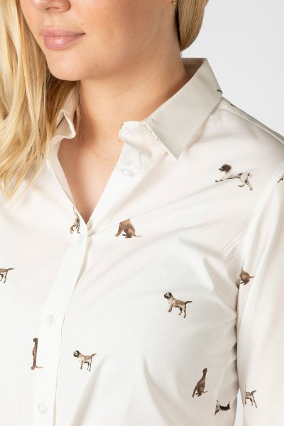 Rydale Ladies Printed Shirt Wistow II Country Dog - Image 5