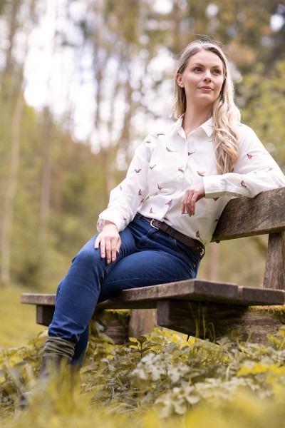 Rydale Ladies Printed Shirt Wistow II Pheasant