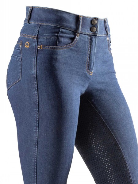 Agaso Denim Breeches- Blue - Image 3