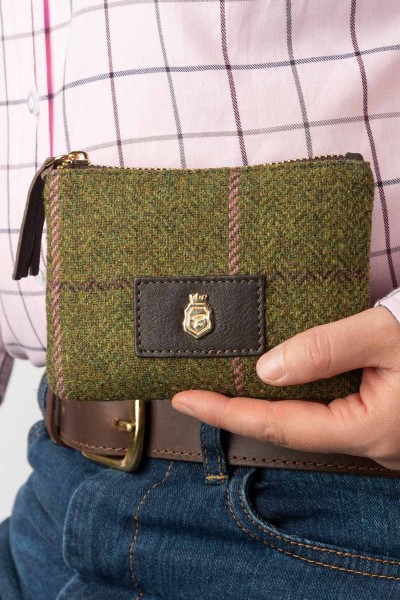 Rydale Ladies Tweed Coin Purse Helmsley Dark Green - Image 3