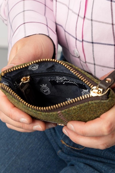 Rydale Ladies Tweed Coin Purse Helmsley Dark Green - Image 5