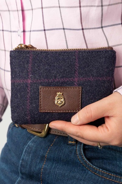 Rydale Ladies Tweed Coin Purse Helmsley Navy - Image 3