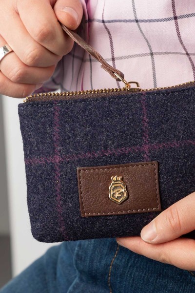 Rydale Ladies Tweed Coin Purse Helmsley Navy - Image 4