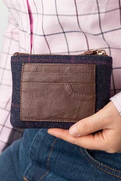 Rydale Ladies Tweed Coin Purse Helmsley Navy - Image 5