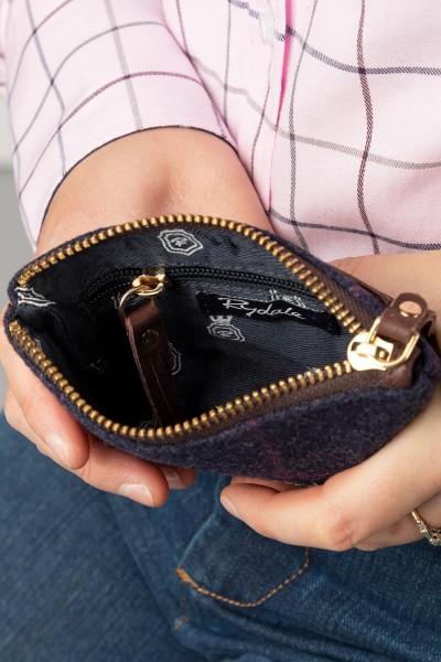 Rydale Ladies Tweed Coin Purse Helmsley Navy - Image 6