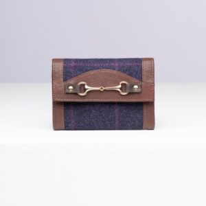 Rydale Ladies Trifold Purse Helmsley Navy Tweed