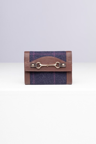 Rydale Ladies Trifold Purse Helmsley Navy Tweed