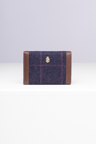 Rydale Ladies Trifold Purse Helmsley Navy Tweed - Image 7