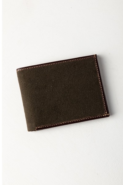 Rydale Men's Canvas Bifold Wallet Sledmere Brown - Image 2