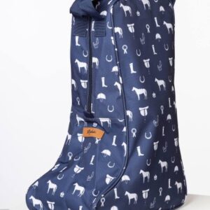 Rydale Wellington Boot Bag Horse Print Navy