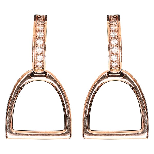 HV Polo Lotta Stirrup Earrings Rose Gold